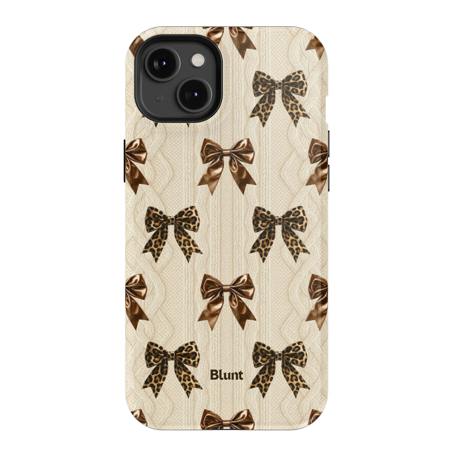 Cheetah Knit iPhone Case