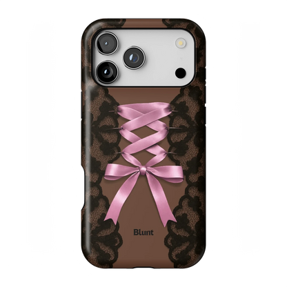 Brown Corset iPhone Case