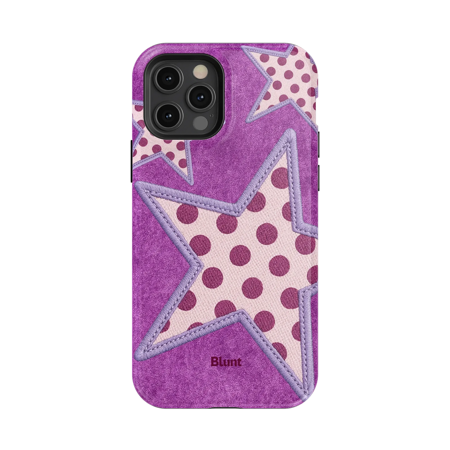 Lilac Crush Polka Star iPhone Case