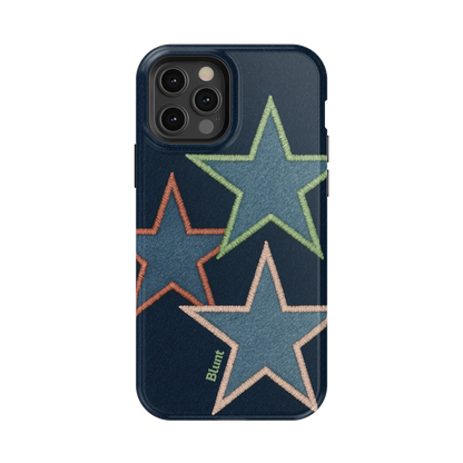 Neon Stars iPhone Case