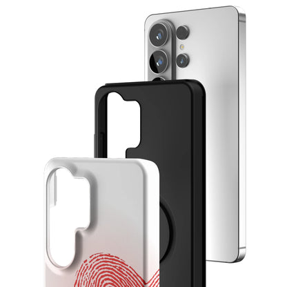 Heart-Print-White-samsung-case-Galaxy S26 Ultra-3