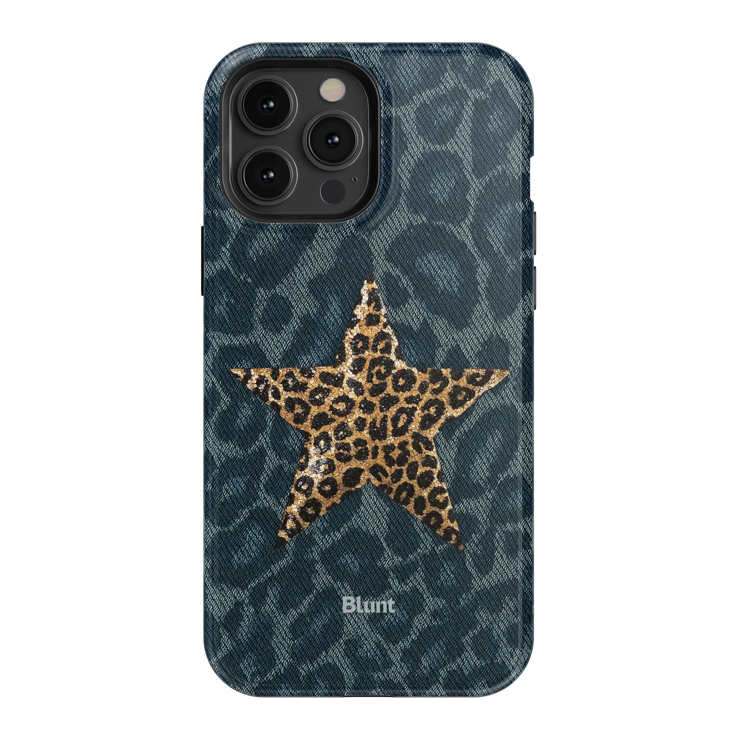 Denim Cheetah iPhone Case