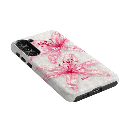 Pink-Floral-Luster-samsung-case-S23 Plus-2