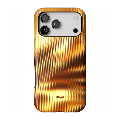 Golden Ripple iPhone Case