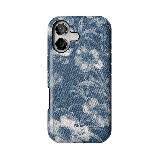 Denim Bloom iPhone Case