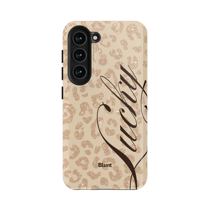 Cream Cheetah Lucky Samsung Case