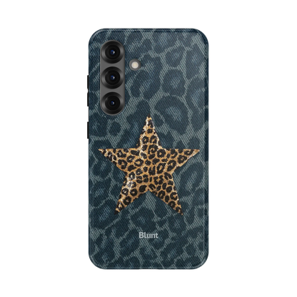 Denim Cheetah Samsung Case