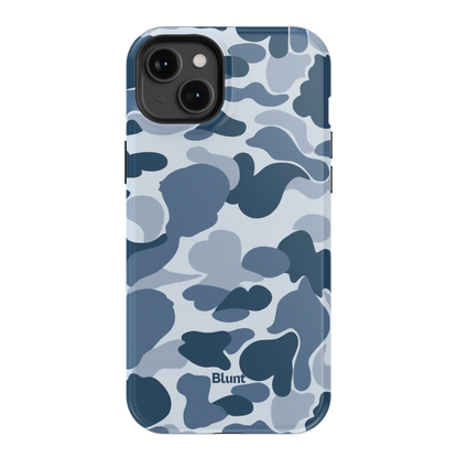 Bluish Camo iPhone Case