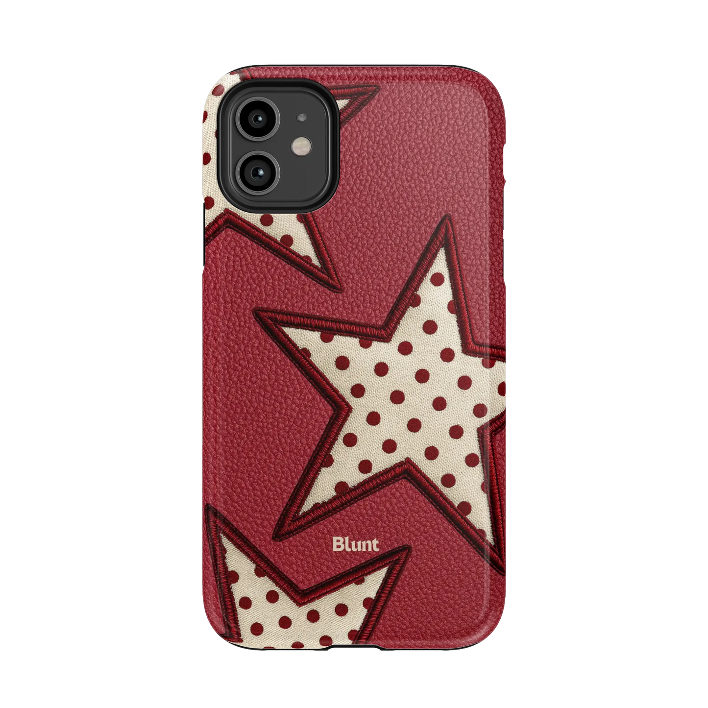 Cherry Polka Star iPhone Case