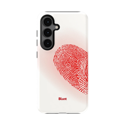 Heart Print White Samsung Case