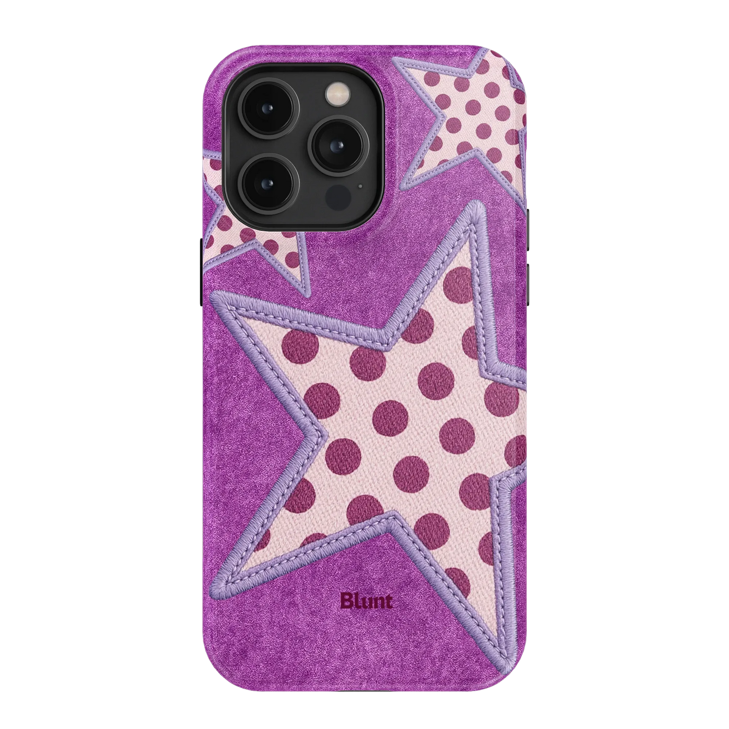 Lilac Crush Polka Star iPhone Case