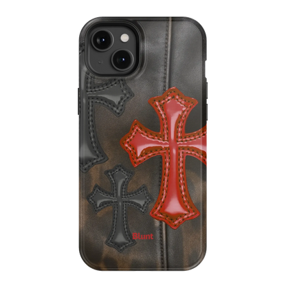 Leather Crosses iPhone Case