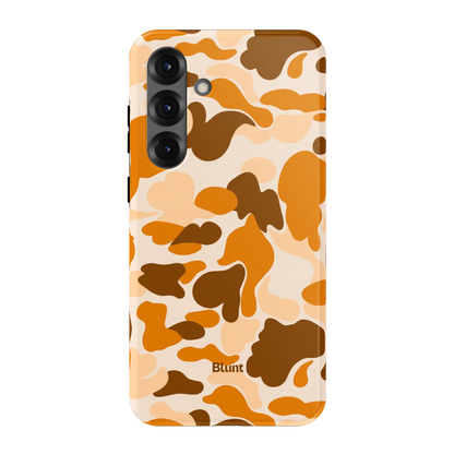 Orange Camo Samsung Case
