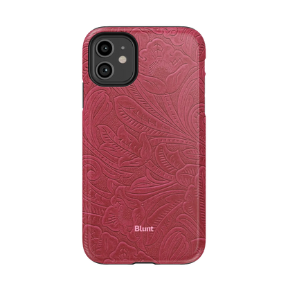 Mauve Leather iPhone Case