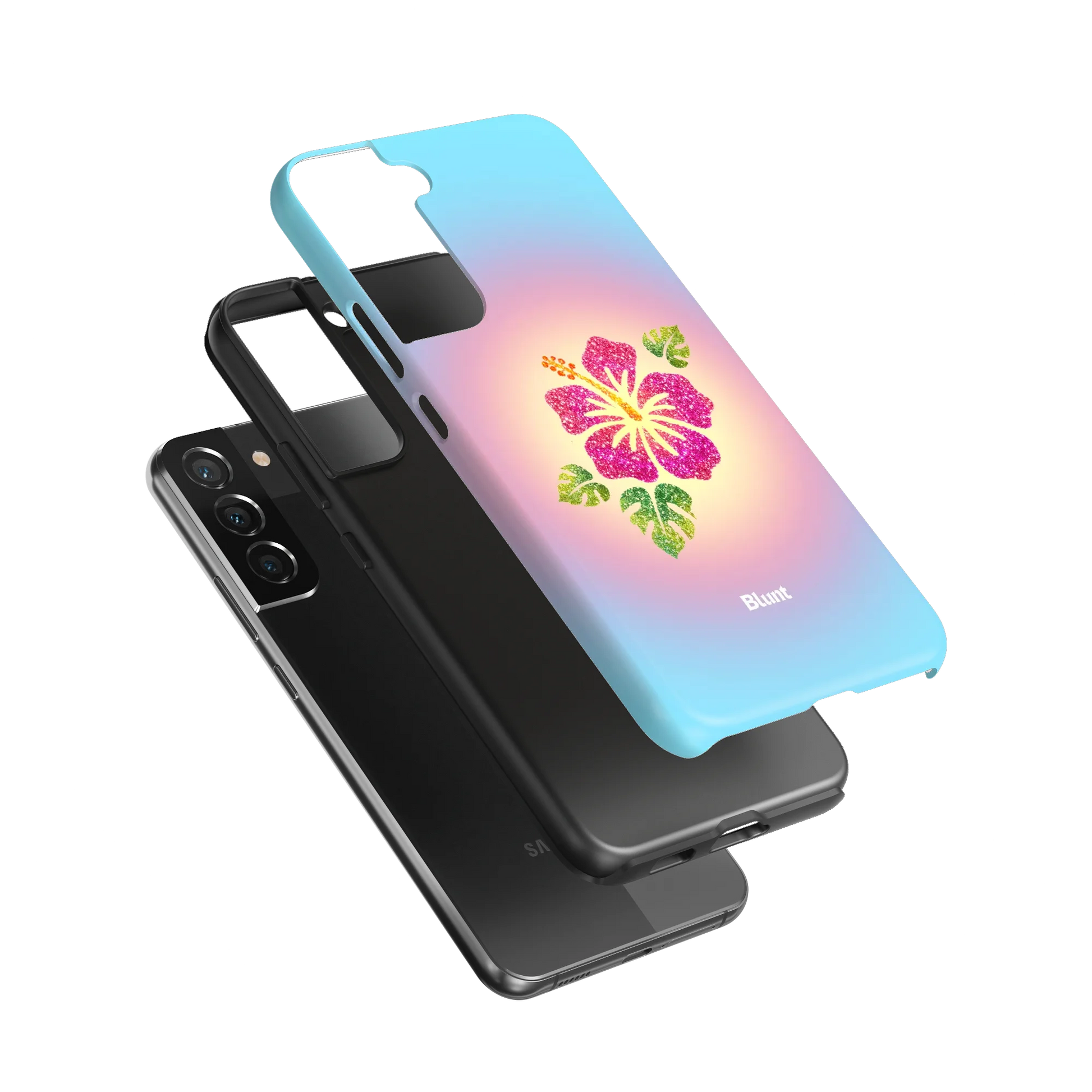 Hibiscus-Glow-samsung-case-Galaxy S22 Plus-3
