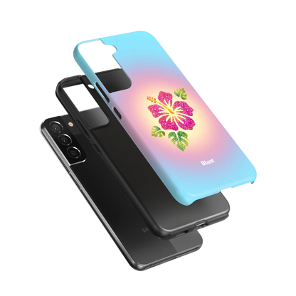 Hibiscus-Glow-samsung-case-Galaxy S22 Plus-3
