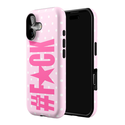 Pink Polka Riot iPhone Case