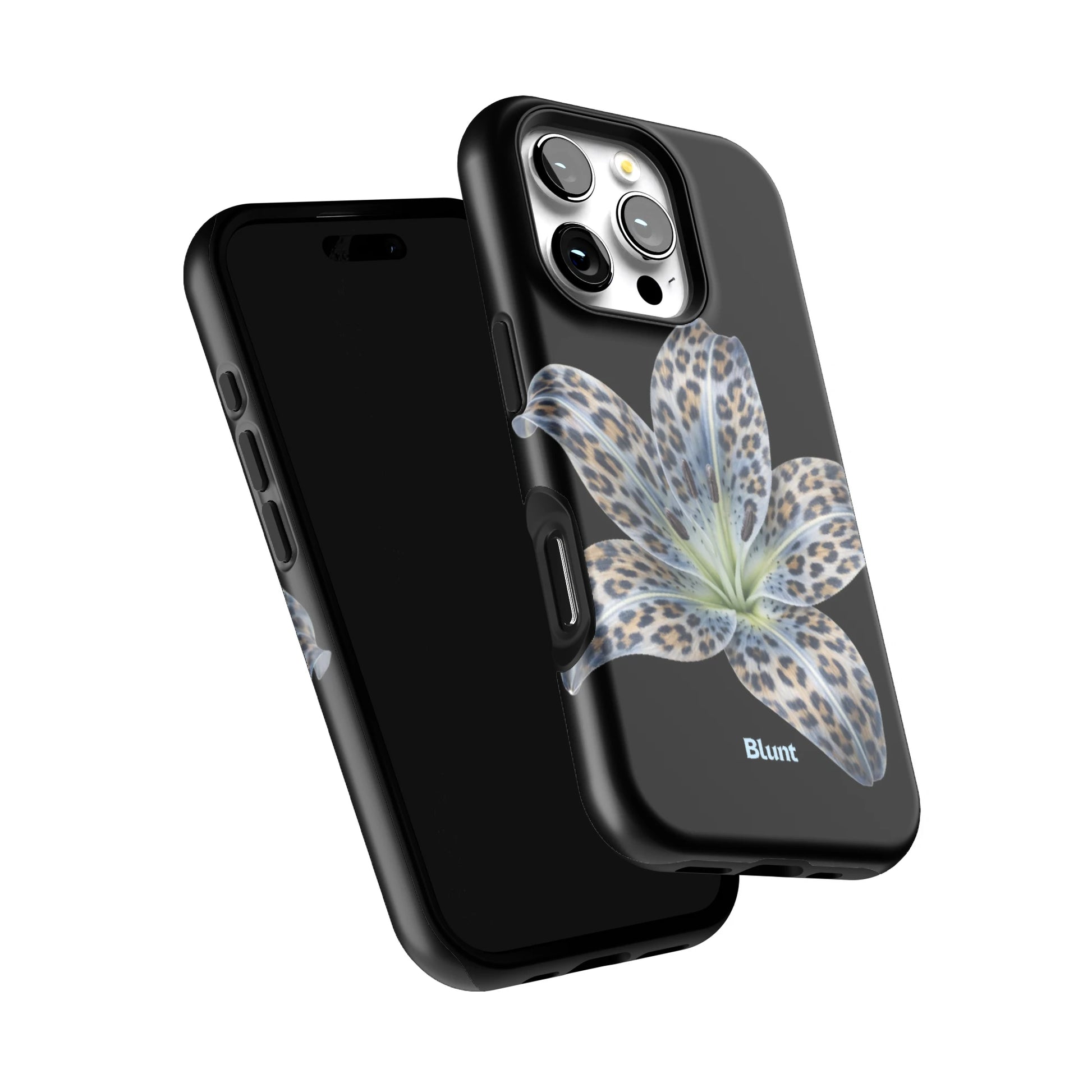 Blue-Leopard-Bloom-iphone-case-iPhone 16 Pro-5