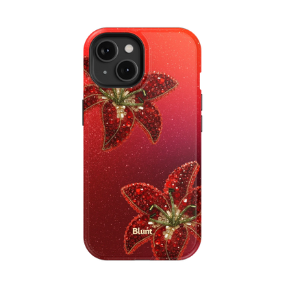Scarlet Petals iPhone Case