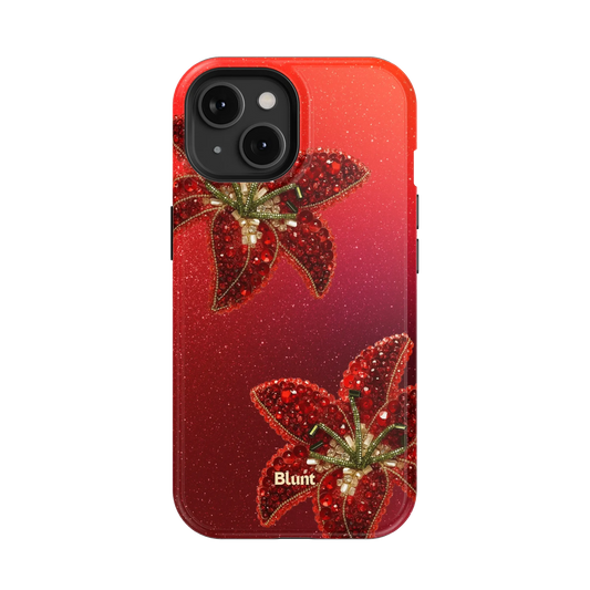 Scarlet Petals iPhone Case