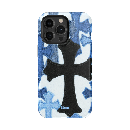 Denim Cross iPhone Case