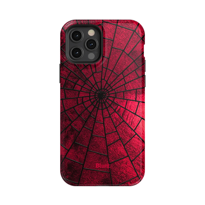 Crimson Web iPhone Case
