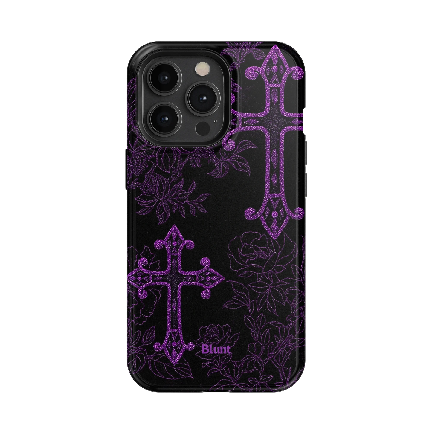 Purple Cross iPhone Case