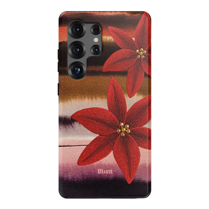 Crimson Bloom Samsung Case