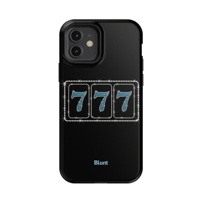 Blue Lucky 777 iPhone Case