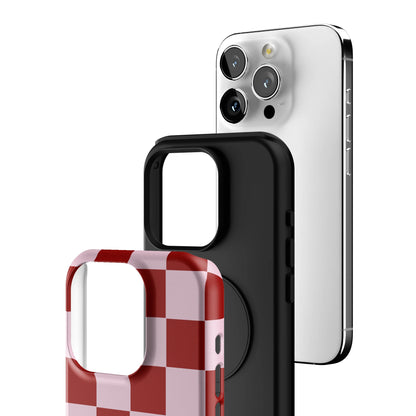 Checker Love iPhone Case gallery - Iphone_15_Pro_3