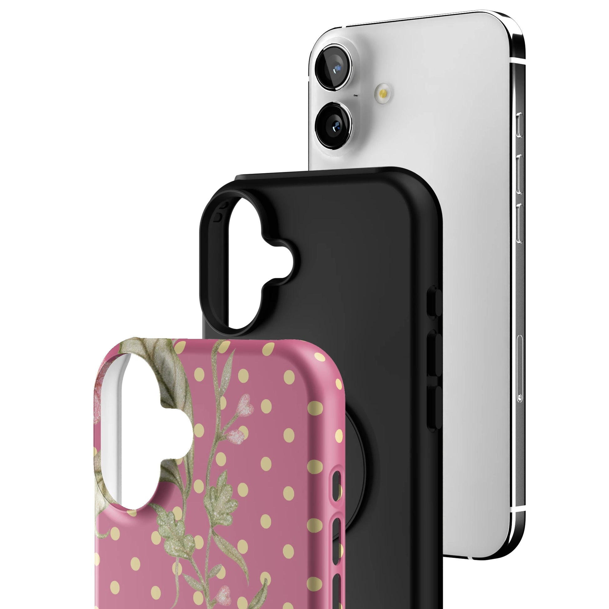 Cherry Blossom Dot iPhone Case gallery - Iphone_16_Mini_Air_Plus_3