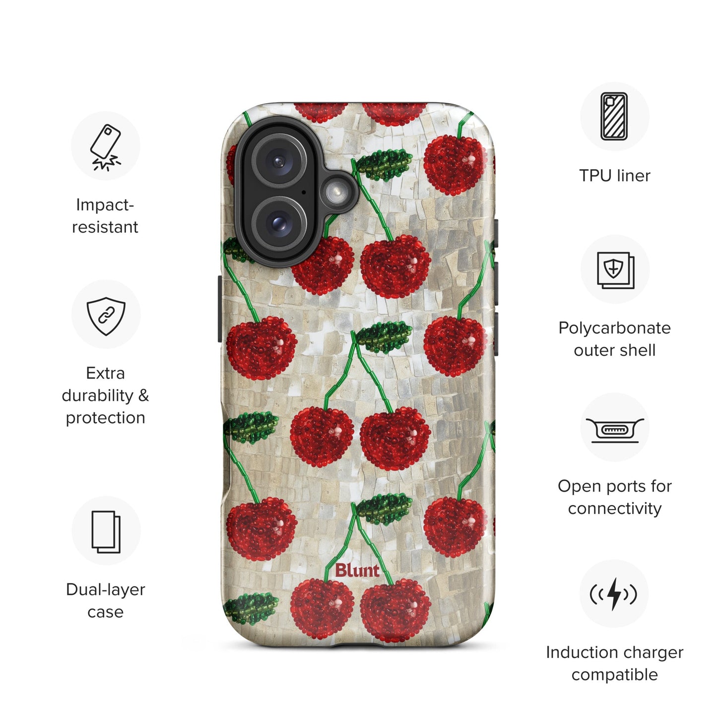 Cherry Luxe iPhone Case - Blunt Cases