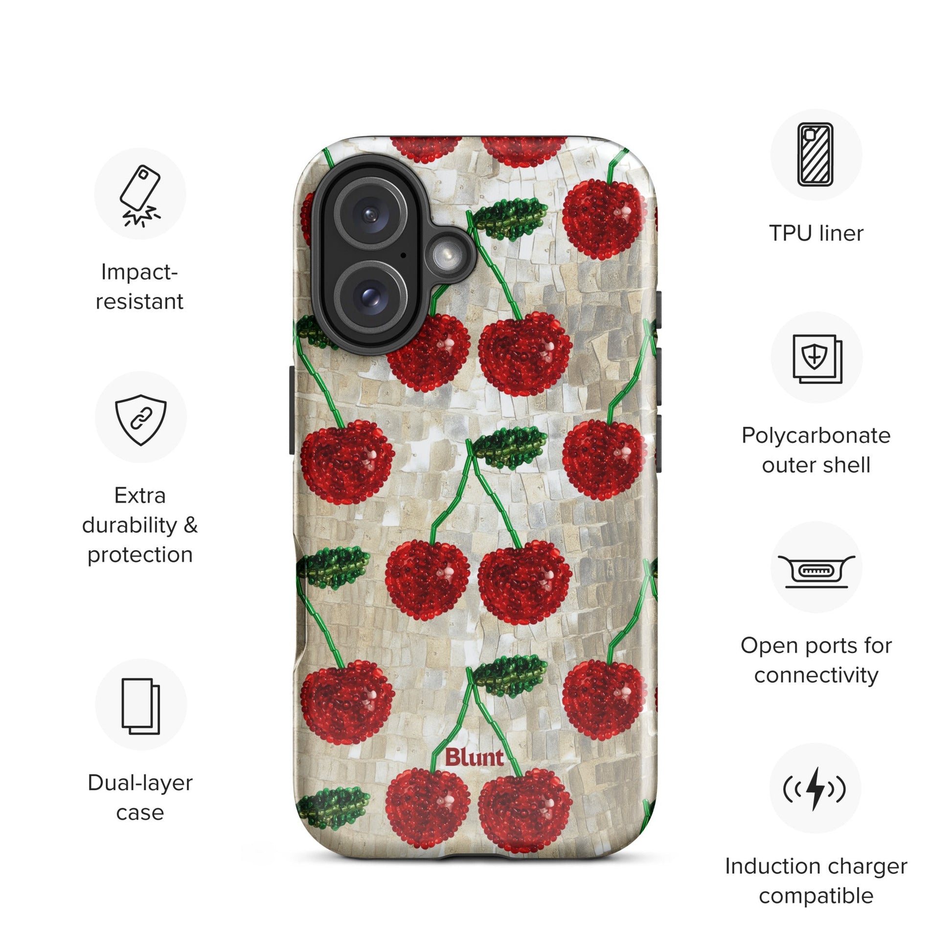 Cherry Luxe iPhone Case - Blunt Cases