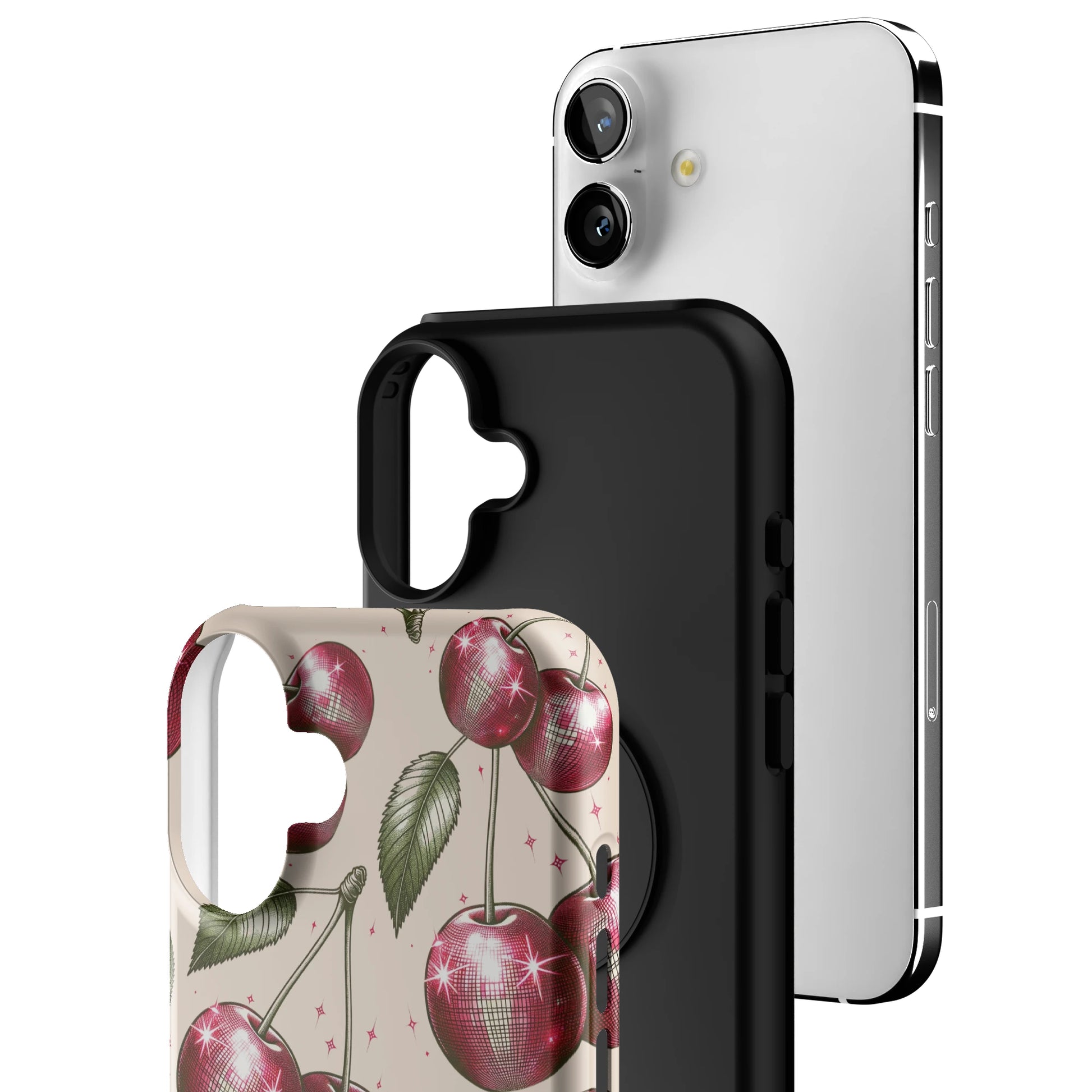 Cream Cherry Party iPhone Case gallery - Iphone_16_Mini_Air_Plus_3