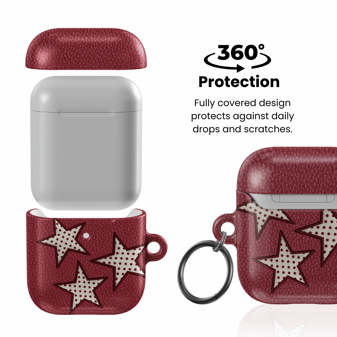 Cherry Polka Star AirPod Case - Blunt Cases