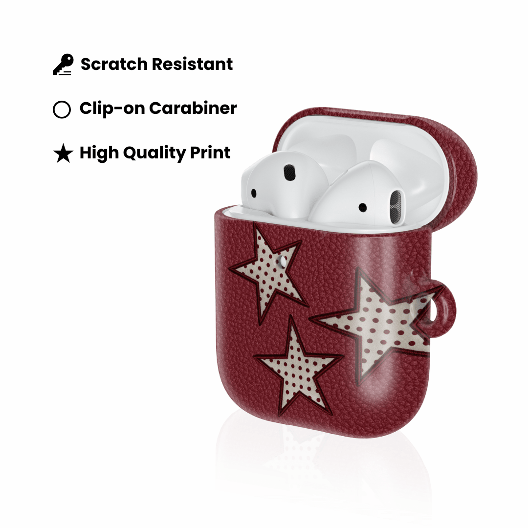 Cherry Polka Star AirPod Case - Blunt Cases