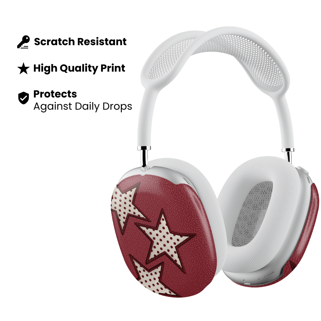 Cherry Polka Star AirPod Max Case - Blunt Cases