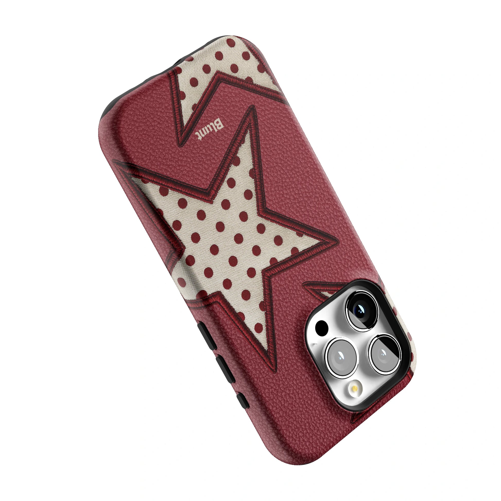 Cherry Polka Star iPhone Case gallery - Iphone_15_Pro_5