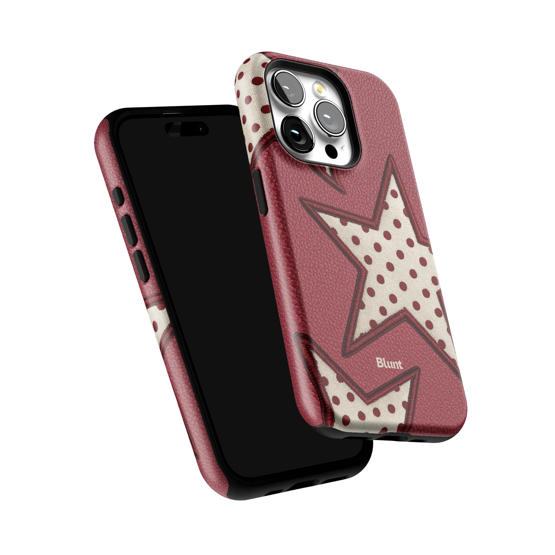 Cherry Polka Star iPhone Case gallery - Iphone_15_Pro_6