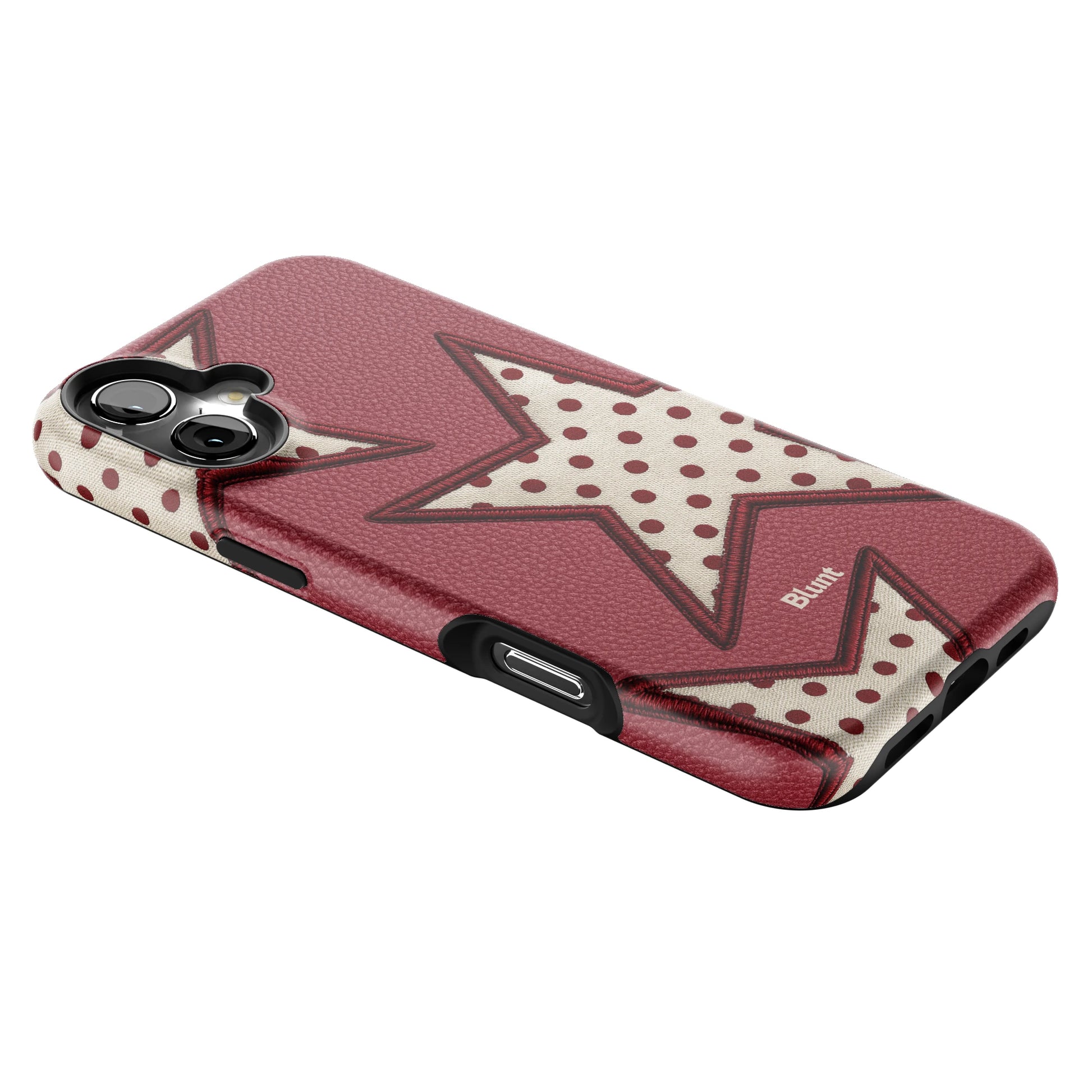 Cherry Polka Star iPhone Case gallery - Iphone_16_Mini_Air_Plus_2