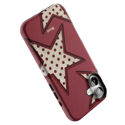 Cherry Polka Star iPhone Case gallery - Iphone_16_Mini_Air_Plus_5