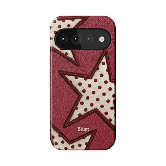 Cherry Polka Star Pixel Case - Blunt Cases