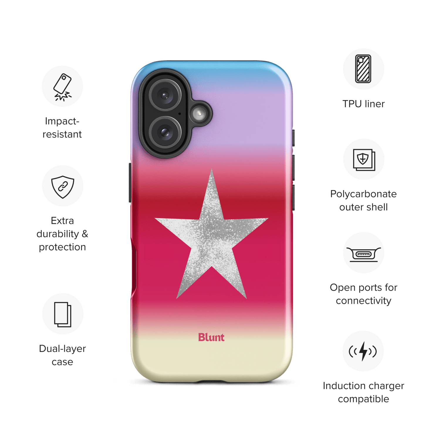 Cherry Star iPhone Case - Blunt Cases