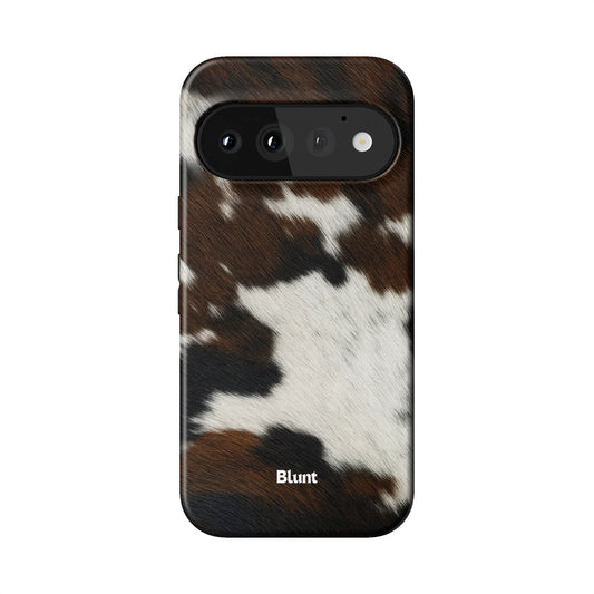 Chestnut Cowhide Pixel Case - Blunt Cases
