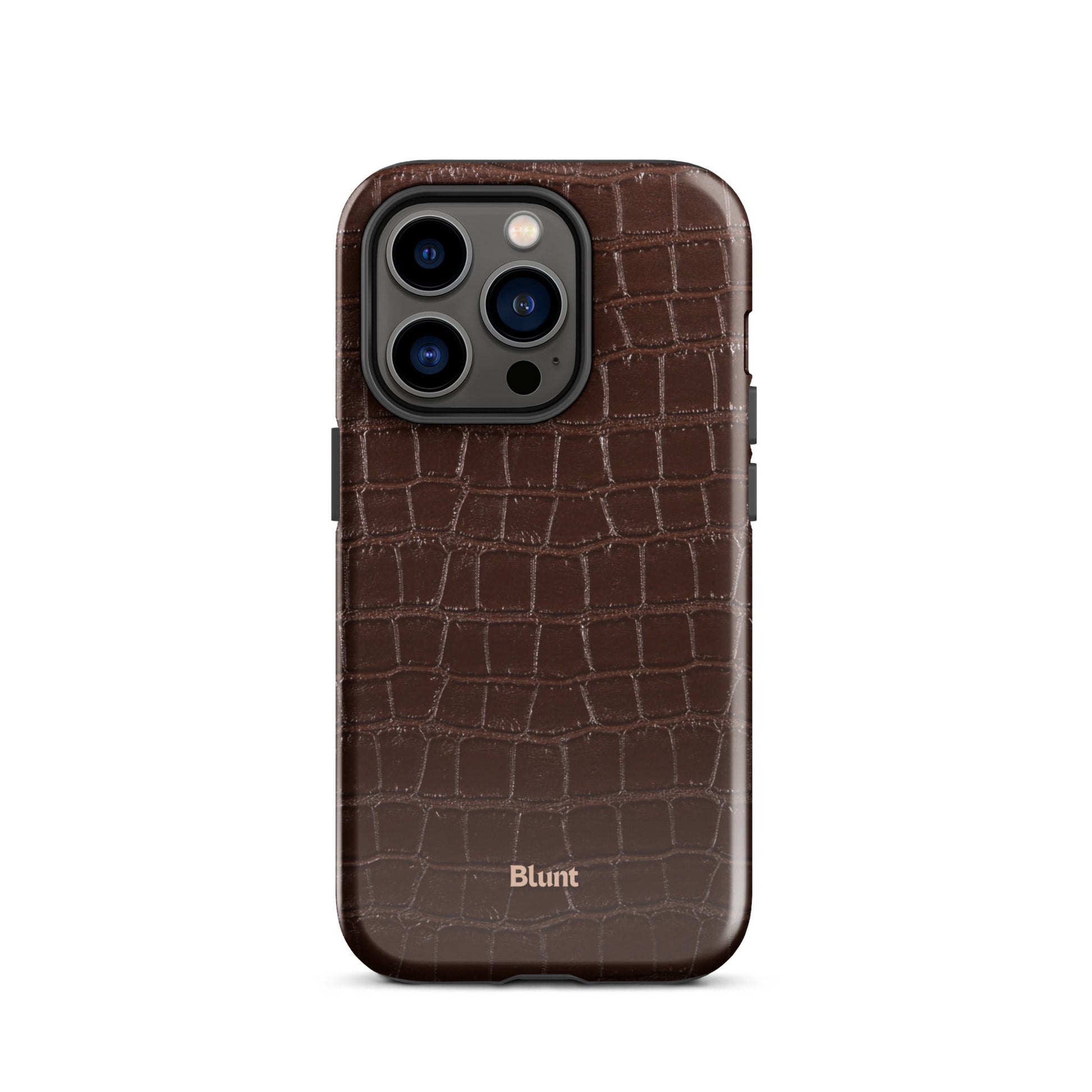 Chestnut Croc iPhone Case - Blunt Cases