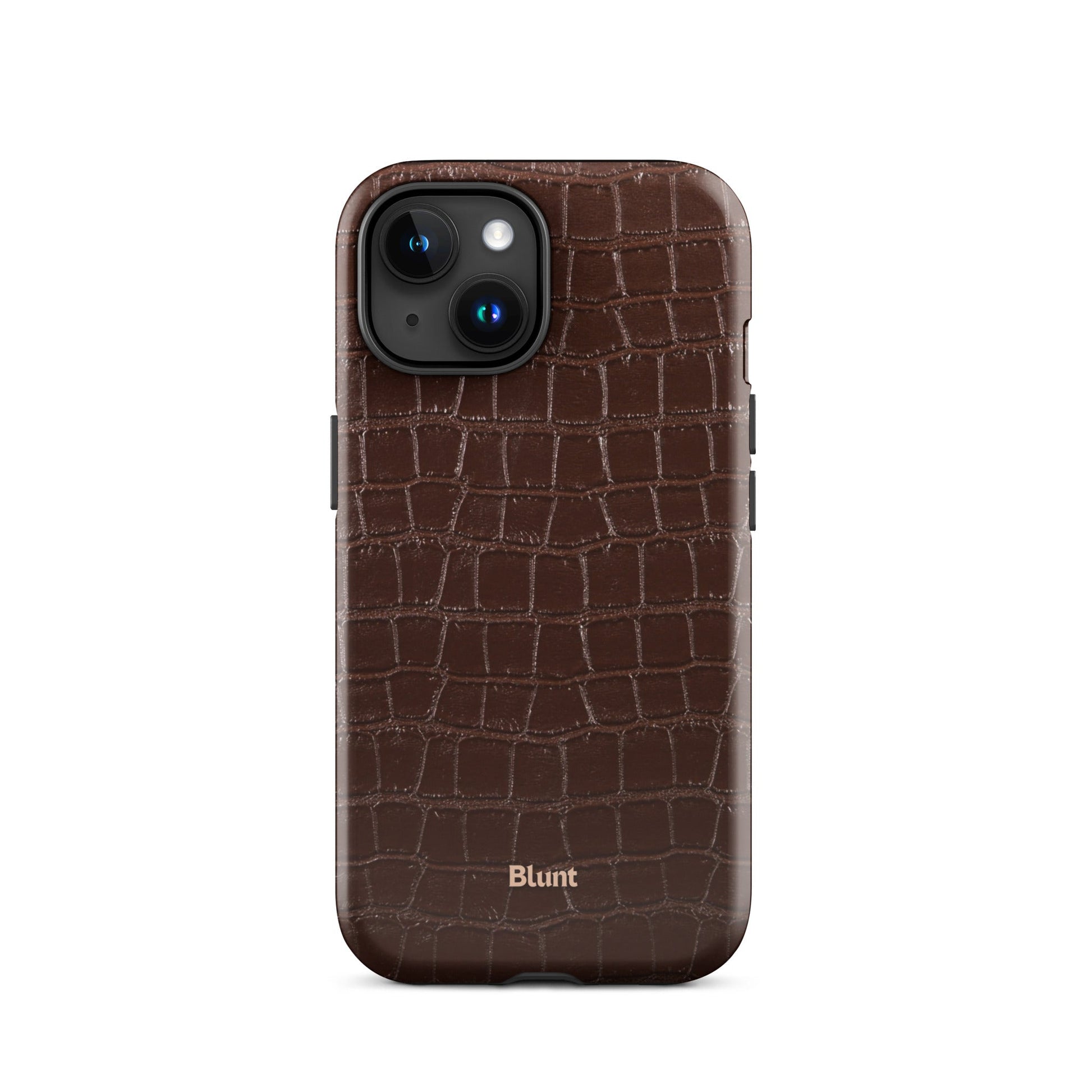 Chestnut Croc iPhone Case - Blunt Cases