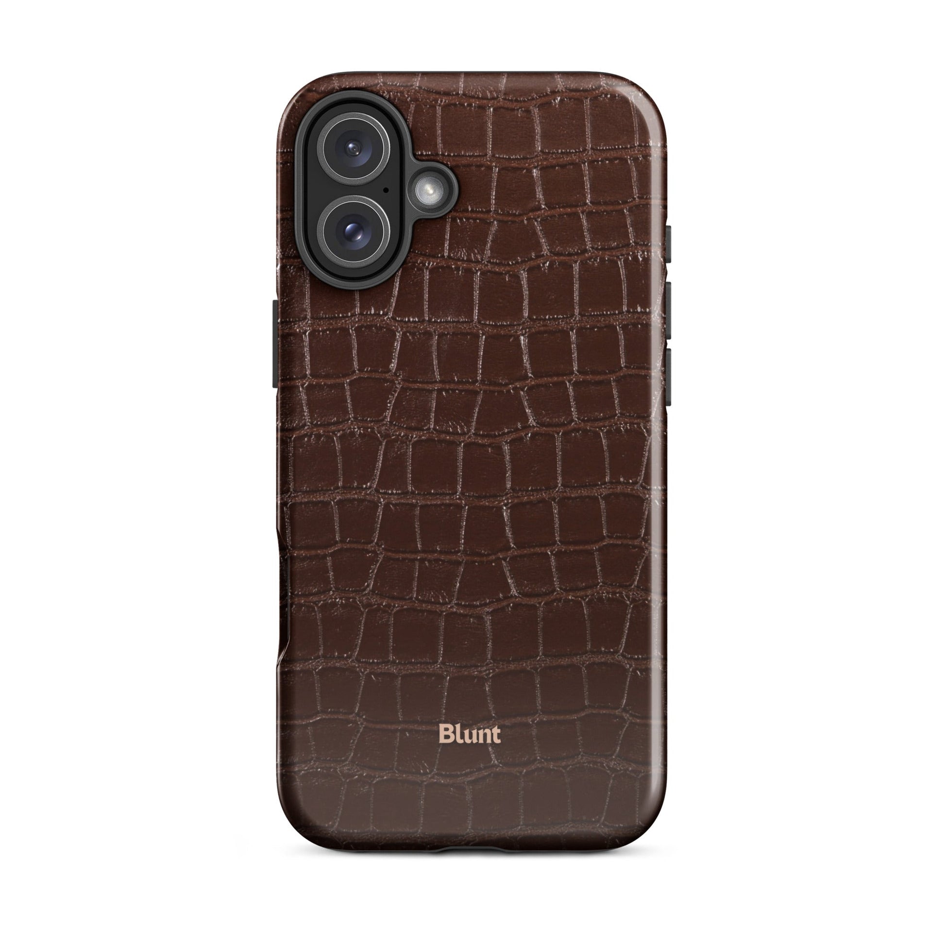 Chestnut Croc iPhone Case - Blunt Cases
