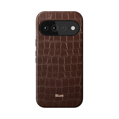 Chestnut Croc Pixel Case - Blunt Cases