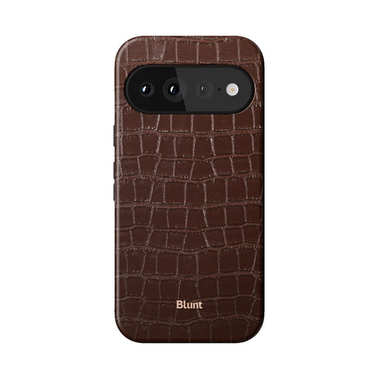 Chestnut Croc Pixel Case - Blunt Cases