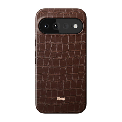 Chestnut Croc Pixel Case - Blunt Cases